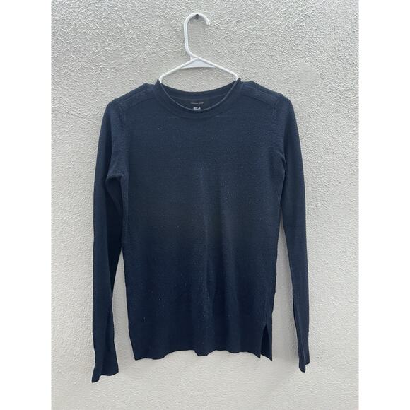 Atmosphere Womens Top Size 4 Navy Blue Long Sleeve Round Neck Knit - Picture 1 of 11